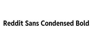 Reddit Sans Condensed Bold Font