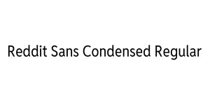 Reddit Sans Condensed Regular Font