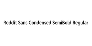 Reddit Sans Condensed SemiBold Regular Font