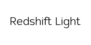 Redshift Light Font