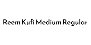 Reem Kufi Medium Regular Font