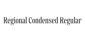 Regional Condensed Regular Font