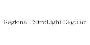 Regional ExtraLight Regular Font