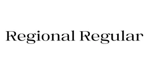 Regional Regular Font