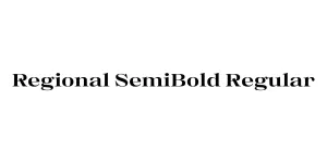 Regional SemiBold Regular Font