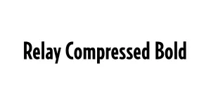 Relay Compressed Bold Font