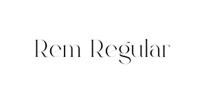 Rem Regular Font