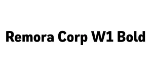 Remora Corp W1 Bold Font