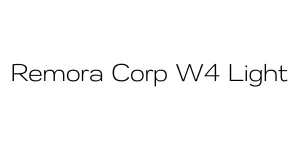 Remora Corp W4 Light Font