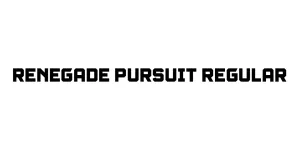 Renegade Pursuit Regular Font