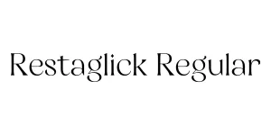 Restaglick Regular Font