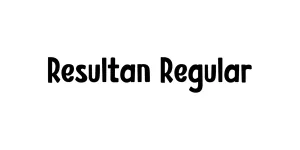 Resultan Regular Font