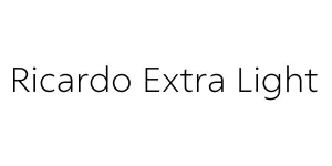 Ricardo Extra Light Font