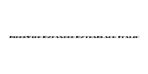 Rider Wide Expanded ExtraBlack Italic Font