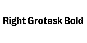 Right Grotesk Bold Font