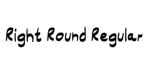 Right Round Regular Font