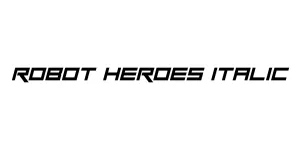 Robot Heroes Italic Font