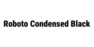Roboto Condensed Black Font