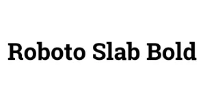 Roboto Slab Bold Font