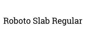Roboto Slab Regular Font