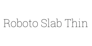 Roboto Slab Thin Font
