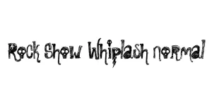 Rock Show Whiplash Normal Font
