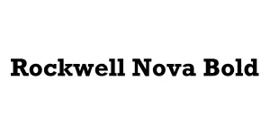 Rockwell Nova Bold Font