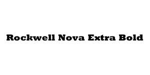 Rockwell Nova Extra Bold Font
