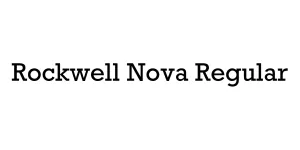 Rockwell Nova Regular Font
