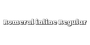Romeral inline Regular Font