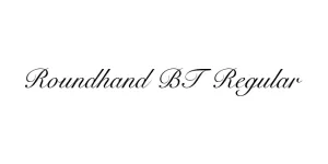 Roundhand BT Regular Font