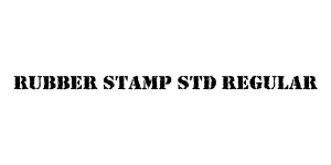 Rubber Stamp Std Regular Font