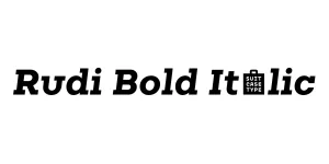 Rudi Bold Italic Font