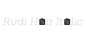 Rudi Hair Italic Font