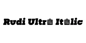 Rudi Ultra Italic Font