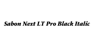 Sabon Next LT Pro Black Italic Font