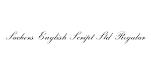 Sackers English Script Std Regular Font
