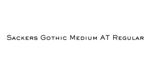 Sackers Gothic Medium AT Regular Font