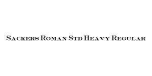 Sackers Roman Std Heavy Regular Font