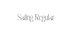 Safing Regular Font