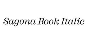 Sagona Book Italic Font