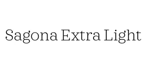 Sagona Extra Light Font