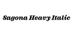 Sagona Heavy Italic Font