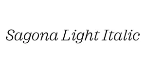Sagona Light Italic Font