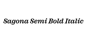 Sagona Semi Bold Italic Font
