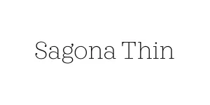 Sagona Thin Font