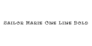 Sailor Marie One Line Bold Font