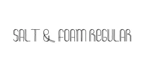 Salt & Foam Regular Font