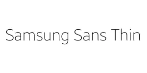 Samsung Sans Thin Font