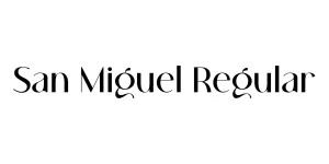 San Miguel Regular Font